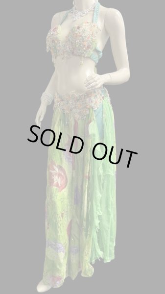 画像2: エジプトオリエンタルコスチューム☆fresh green ethnic ☆ (2)