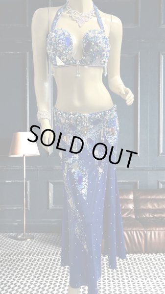 画像1: エジプトオリエンタルコスチューム ☆royal blue ethnic ☆ (1)