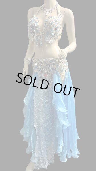 画像3: エジプトオリエンタルコスチューム ☆silky madonna sky blue ☆ (3)