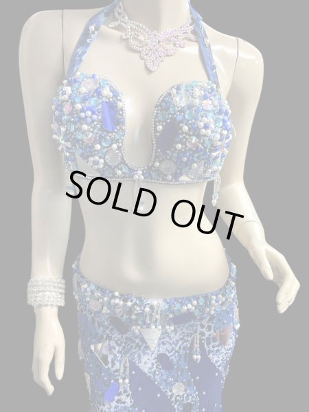 画像2: エジプトオリエンタルコスチューム ☆royal blue ethnic ☆ (2)