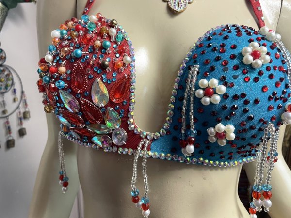 画像6: エジプトオリエンタルコスチューム ☆turquoise red passion ☆ (6)