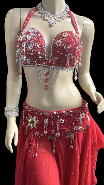 画像2: エジプトオリエンタルコスチューム ☆fresh red ethnic ☆ (2)