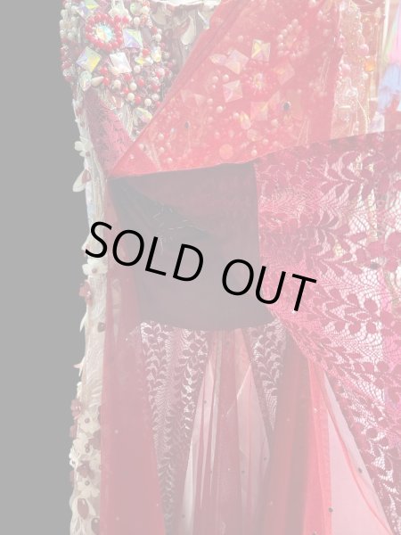 画像7: エジプトオリエンタルコスチューム ☆red wine lace flower ☆ (7)