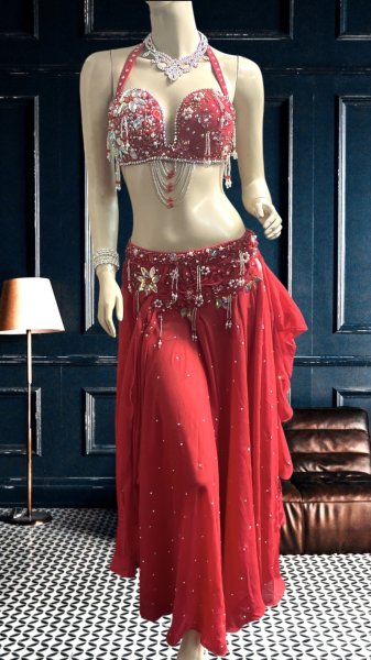 画像1: エジプトオリエンタルコスチューム ☆fresh red ethnic ☆ (1)