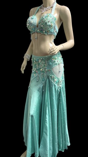 画像2: エジプトオリエンタルコスチューム ☆Elegant chic emerald green ☆ (2)