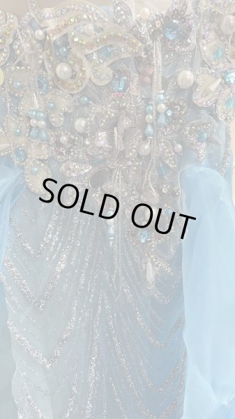 画像6: エジプトオリエンタルコスチューム ☆silky madonna sky blue ☆ (6)