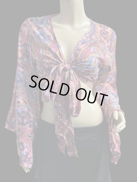 画像1: プリントバタフライスリップチョリ VIII (1)