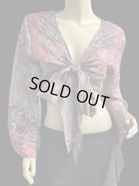 画像1: プリントバタフライスリップチョリ VIII (1)