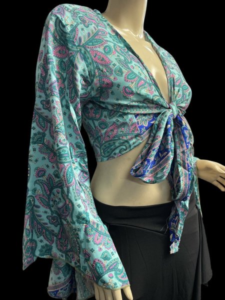 画像2: プリントバタフライスリップチョリ IIII (2)