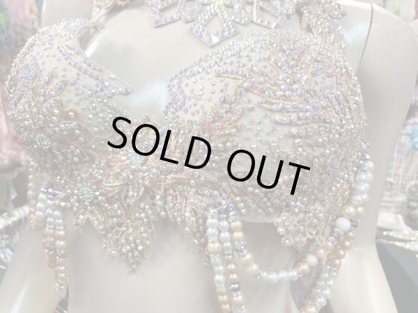 画像4: エジプトオリエンタルコスチューム☆gold beige flower☆ (4)