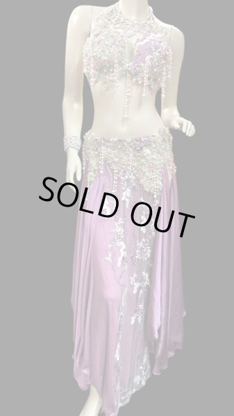 画像1: エジプトAmrオリエンタルコスチューム☆Dreamy smoky rose pink ☆ (1)