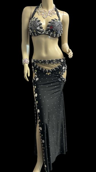 画像1: エジプトオリエンタルコスチューム ☆elegant black smoke☆ (1)