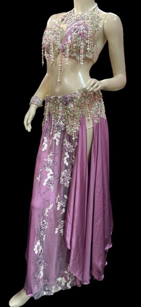 画像2: エジプトAmrオリエンタルコスチューム☆Dreamy smoky rose pink ☆ (2)