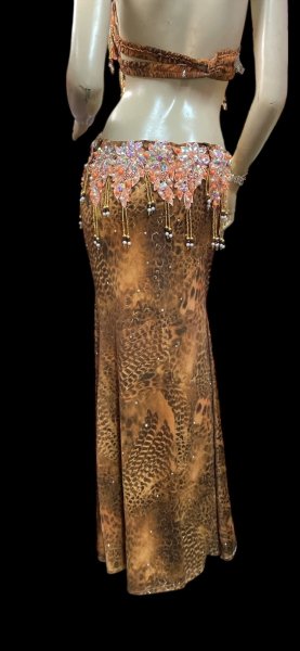 画像6: エジプトオリエンタルコスチューム☆orange animal print sunset ☆ (6)