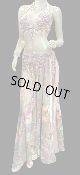 画像2: エジプトオリエンタルコスチューム☆fresh orange green ethnic ☆ (2)