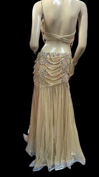 画像6: エジプトオリエンタルコスチューム☆gold beige flower☆ (6)