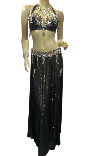 画像1: エジプトオリエンタルコスチューム ☆black gold  brilliant smoke ☆ (1)