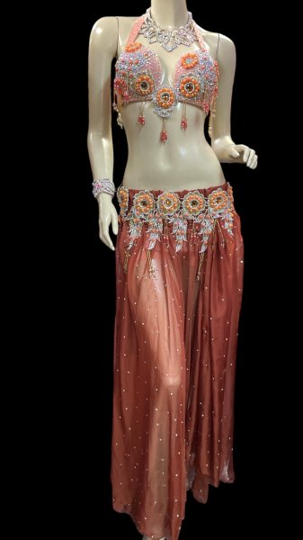 画像1: エジプトオリエンタルコスチューム ☆fresh orange ethnic ☆ (1)