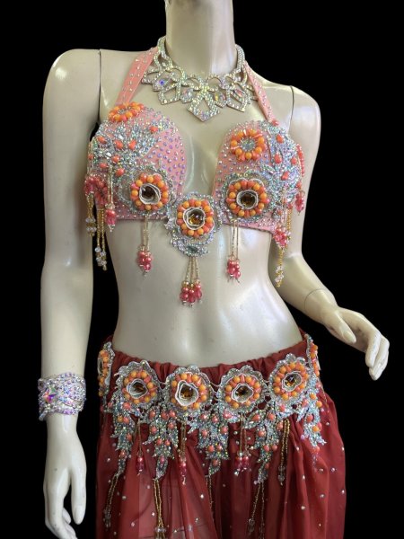 画像3: エジプトオリエンタルコスチューム ☆fresh orange ethnic ☆ (3)