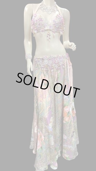 画像1: エジプトオリエンタルコスチューム☆fresh orange green ethnic ☆ (1)