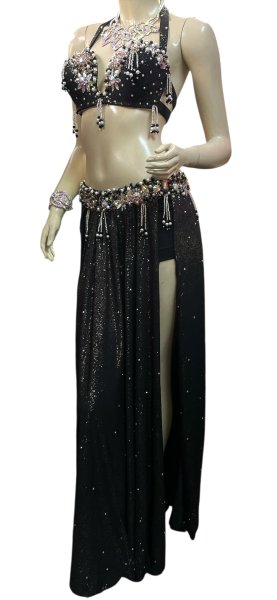 画像2: エジプトオリエンタルコスチューム ☆black gold  brilliant smoke ☆ (2)