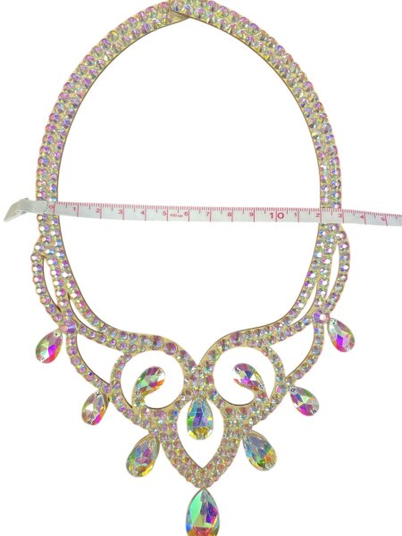 画像4: オーロラキラキララインストーンネックレス13 (4)