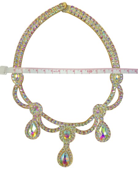 画像4: オーロラキラキララインストーンネックレス4 (4)