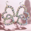 画像2: オーロラキラキララインストーンピアス1 (2)