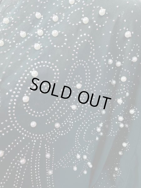 画像4: フーデットキラキラパールカバードレス☆dark green☆ (4)