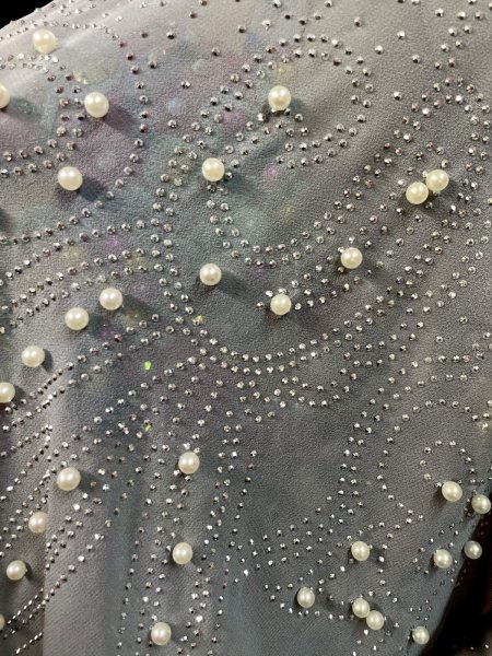 画像4: フーデットキラキラパールカバードレス☆grey☆ (4)