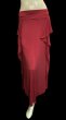 画像1: ストレッチフリルスリットスカート☆Bordeaux ☆ (1)