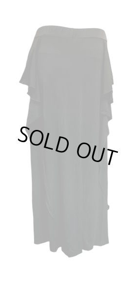 画像3: ストレッチフリルスリットスカート☆Black☆ (3)