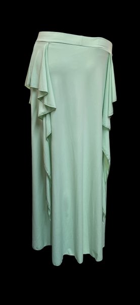 画像3: ストレッチフリルスリットスカート☆Mintgreen☆ (3)