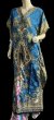 画像2: プリントカバードレス☆ターコイズアラビアンアラベスク☆⭐️フロントオープン  ⭐️ (2)