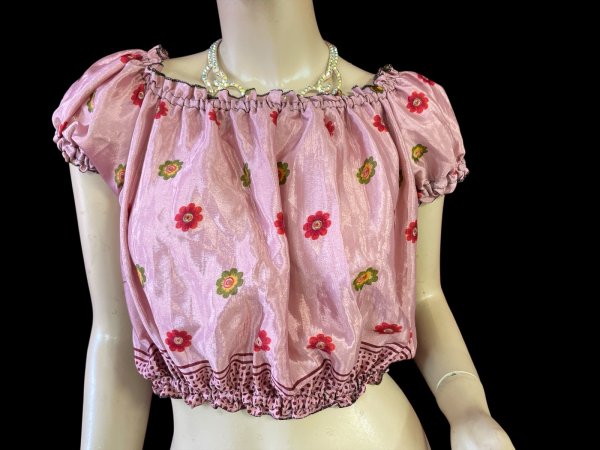 画像1: プリントバタフライスリップチョリ VVV (1)