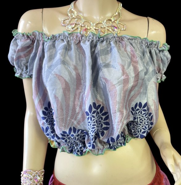 画像2: プリントバタフライスリップチョリ VVVII (2)