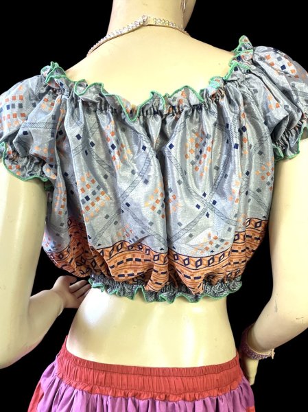 画像4: プリントバタフライスリップチョリ VIIII (4)