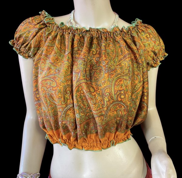 画像1: プリントバタフライスリップチョリ VV (1)