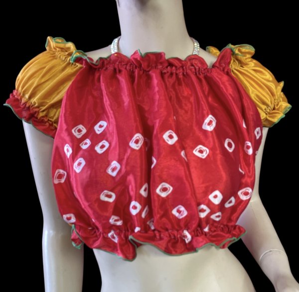 画像1: プリントバタフライスリップチョリ VVVI (1)