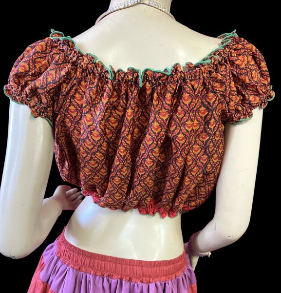 画像4: プリントバタフライスリップチョリ VVIII (4)