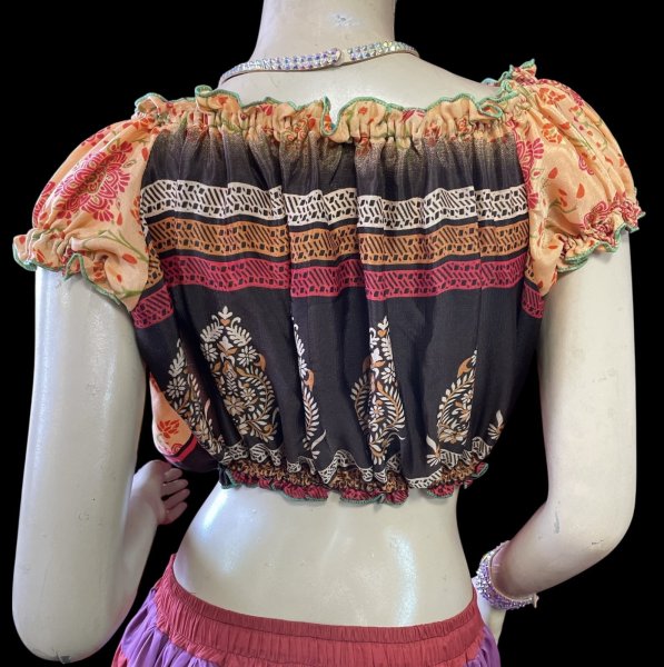 画像4: プリントバタフライスリップチョリ VVII (4)