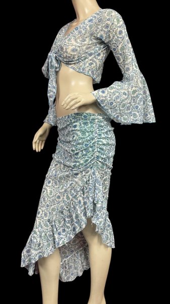 画像2: Amira Jamila オリジナル レッスンセット☆blue paisely☆ (2)