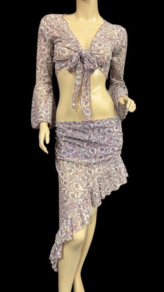 画像1: Amira Jamila オリジナル レッスンセット☆mauve paisely☆ (1)