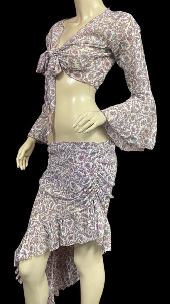 画像2: Amira Jamila オリジナル レッスンセット☆mauve paisely☆ (2)