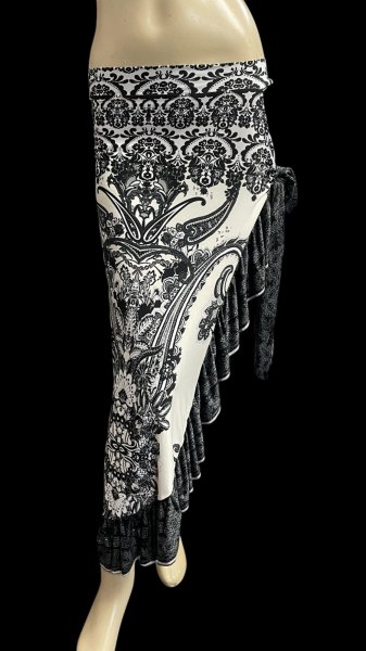 画像1: Amira Jamila オリジナルストレッチロングヒップスカーフ8 (1)