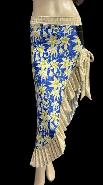 画像1: Amira Jamila オリジナルストレッチロングヒップスカーフ7 (1)