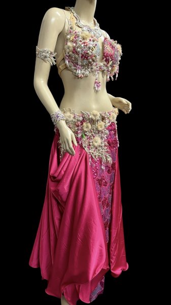 画像3: エジプトAmrオリエンタルコスチューム☆Sweet cherry pink☆ (3)