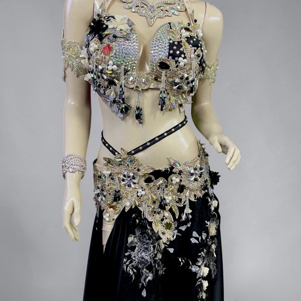 画像3: エジプトAmrオリエンタルコスチューム☆ Sweet black swan ☆ (3)