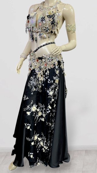 画像4: エジプトAmrオリエンタルコスチューム☆ Sweet black swan ☆ (4)