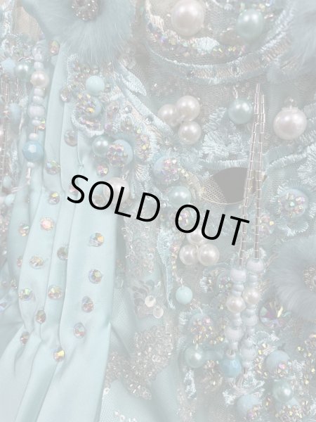 画像7: エジプトAmrオリエンタルコスチューム☆smooth emerald green ☆ (7)